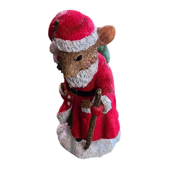 Merry Mice Santa Mouse by PiPka Christmas Mouse 2002 Prizm Holiday Figurine - Picture 4 of 5
